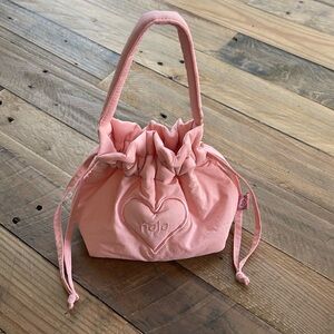 Small Pink Drawstring Bag